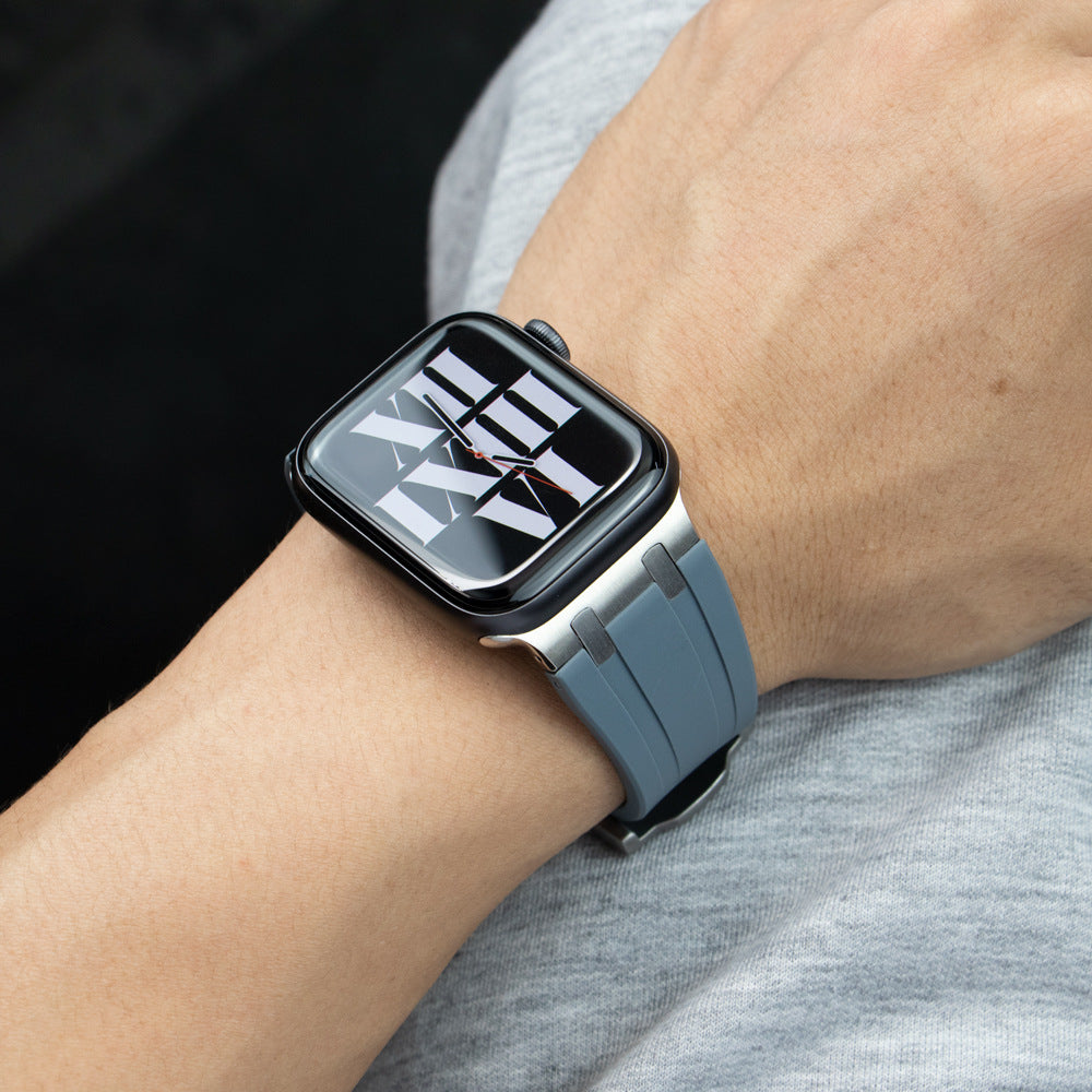 AP Thick Silicone Band With Titanium Adapter For Apple Watch