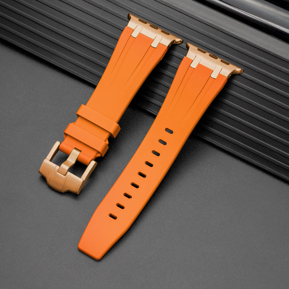AP Thick Silicone Band With Titanium Adapter For Apple Watch