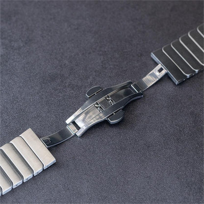 Metal Butterfly Buckle Strap For Apple Watch