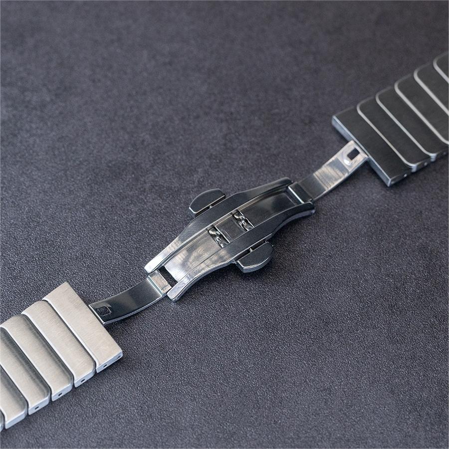 Metal Butterfly Buckle Strap For Apple Watch