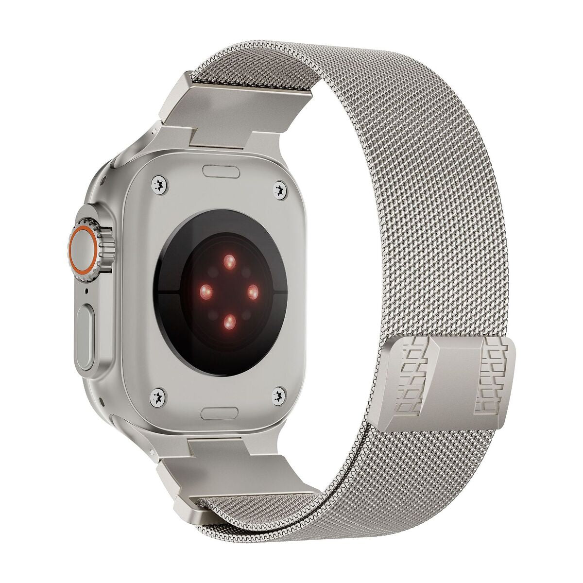 Mecha Stainless  Steel Milanese Loop Band For Apple Watch