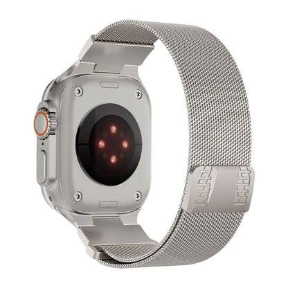 Mecha Stainless  Steel Milanese Loop Band For Apple Watch
