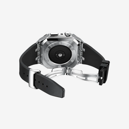 AP6006 Series - Silicone Band Steel Armor Apple Watch Case