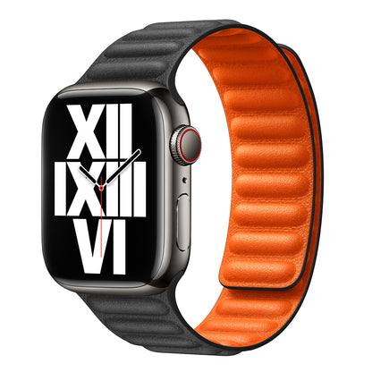 Magnetic Leather Link Band