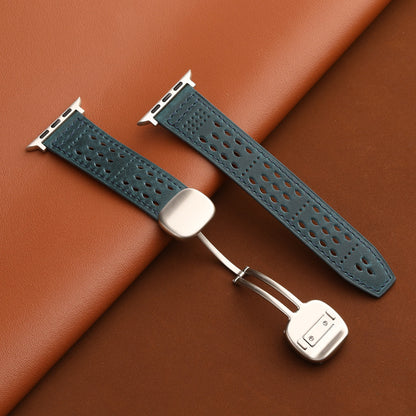 Breathable Leathe Magnetic Band For Apple Watch
