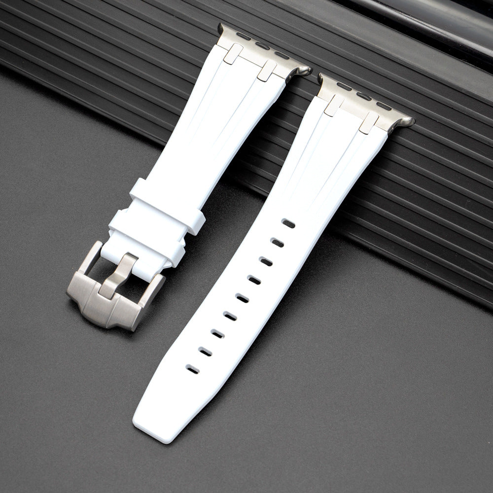 AP Thick Silicone Band With Titanium Adapter For Apple Watch