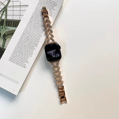 Heart-Shaped Link Bracelet for Apple Watch