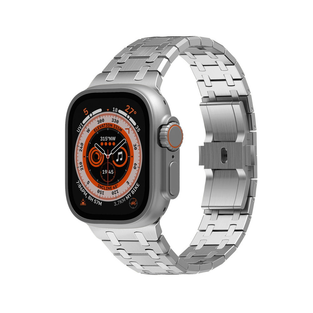 NEW AP Stainless Steel Double Chain Refit Band For Apple Watch