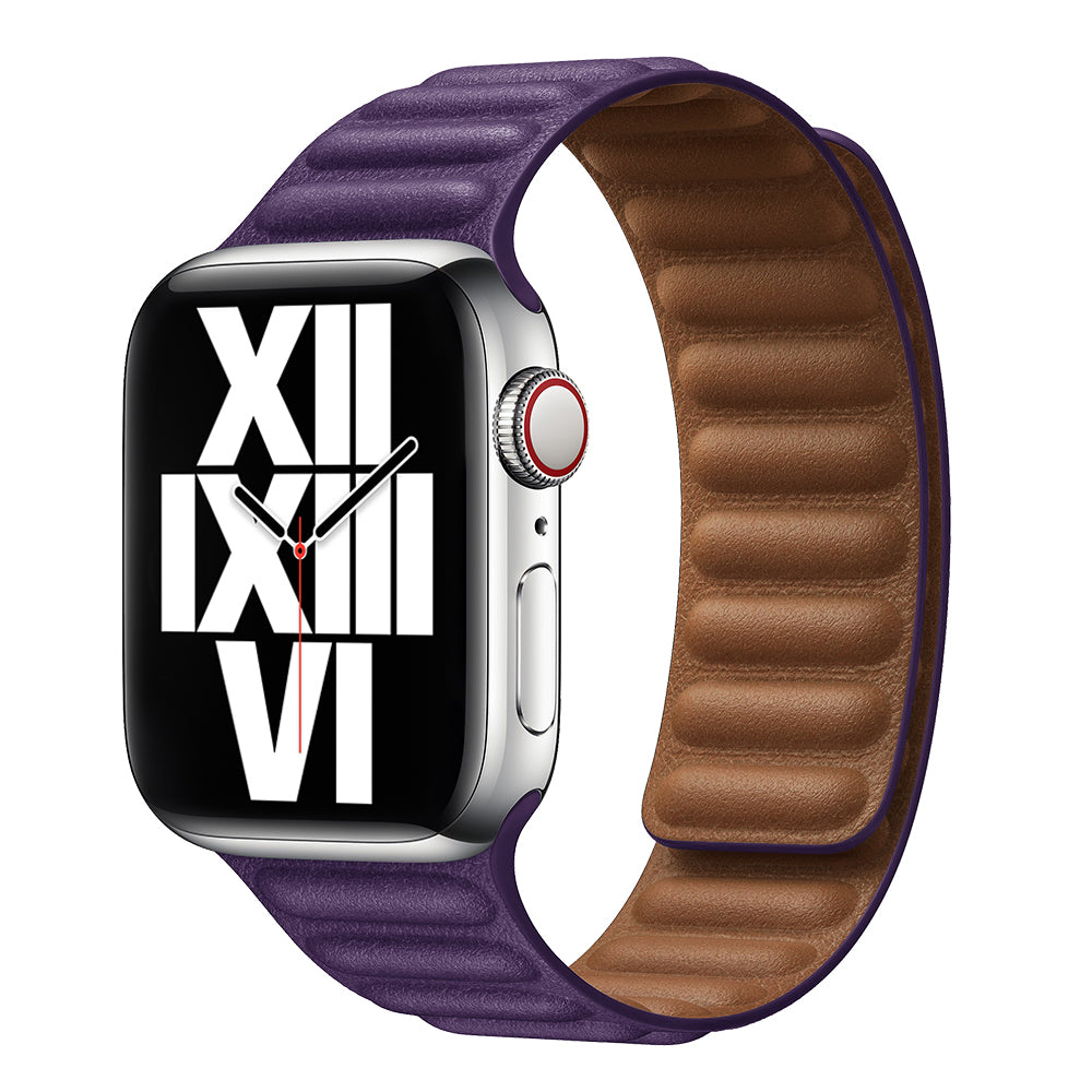 Magnetic Leather Link Band