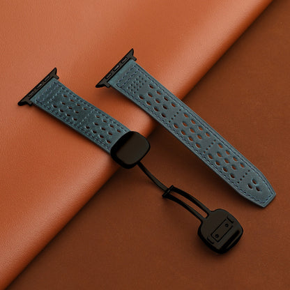Breathable Leathe Magnetic Band For Apple Watch