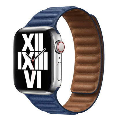 Magnetic Leather Link Band