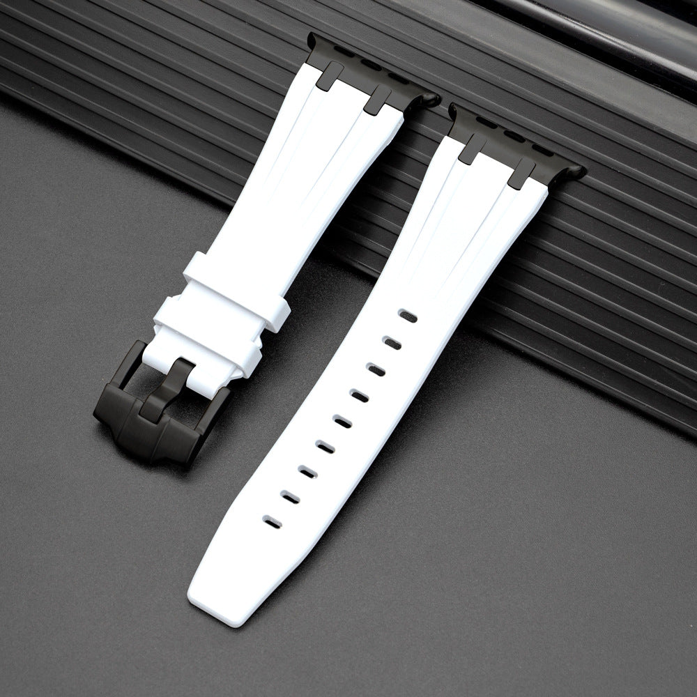AP Thick Silicone Band With Titanium Adapter For Apple Watch