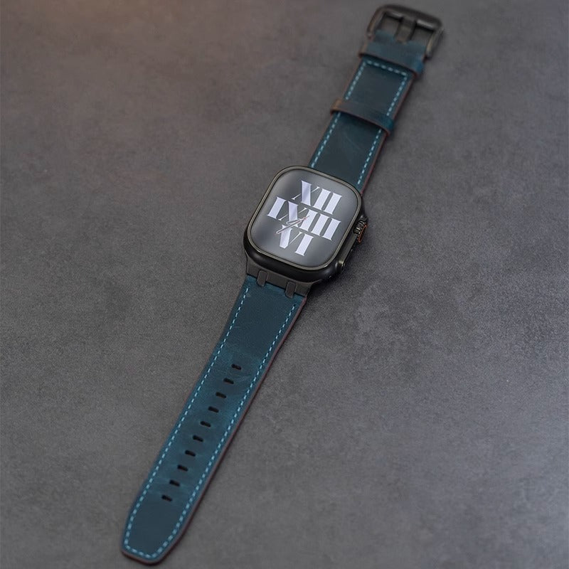 AP Crazy Horse Leather Strap For Apple Watch