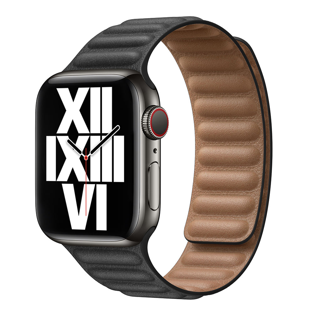 Magnetic Leather Link Band