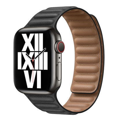 Magnetic Leather Link Band