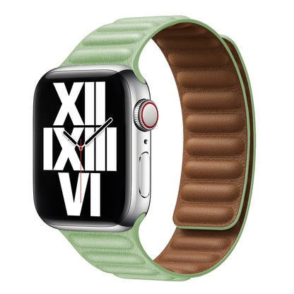 Magnetic Leather Link Band
