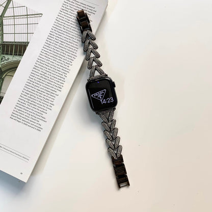 Heart-Shaped Link Bracelet for Apple Watch