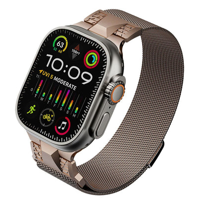Mecha Stainless  Steel Milanese Loop Band For Apple Watch