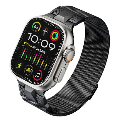 Mecha Stainless  Steel Milanese Loop Band For Apple Watch