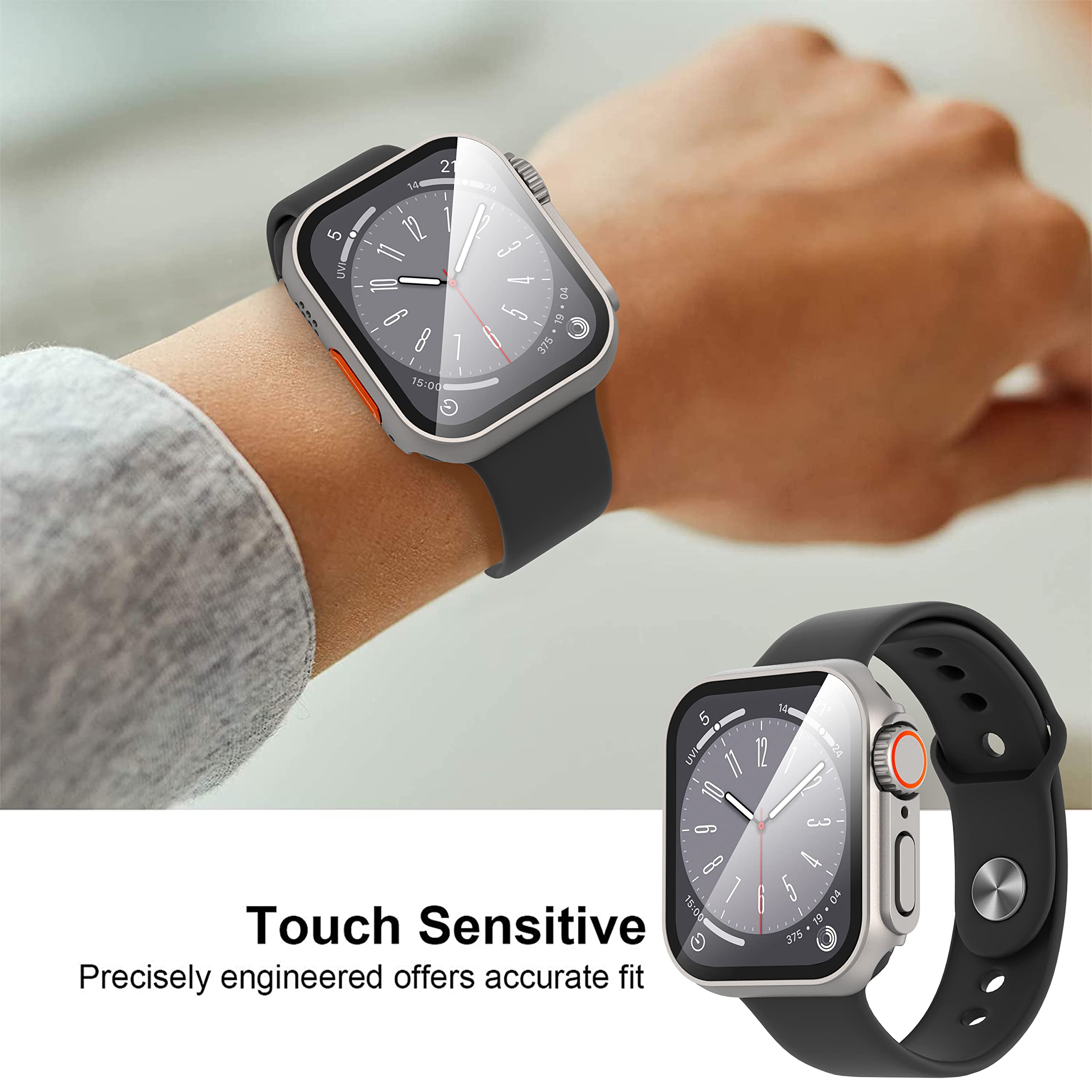 Ultra-thin & Waterproof Case with Tempered Glass Film
