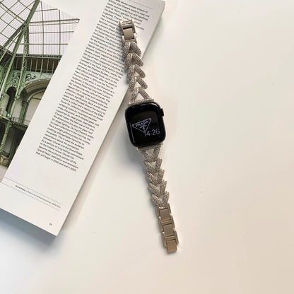 Heart-Shaped Link Bracelet for Apple Watch